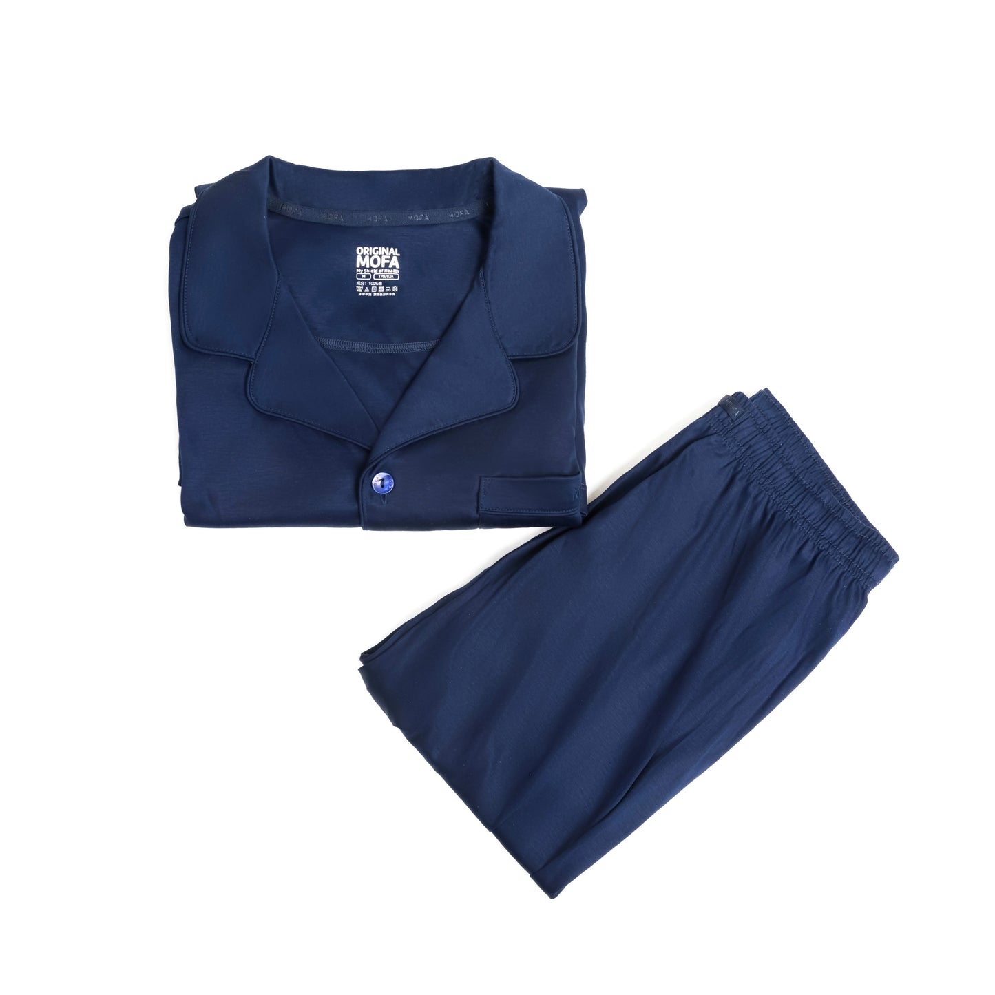 Original MOFA Cotton Stretch Loungewear Set (Long Sleeve • Camp Collar) | MOFATEX™ IONLOCK Anti-Odor