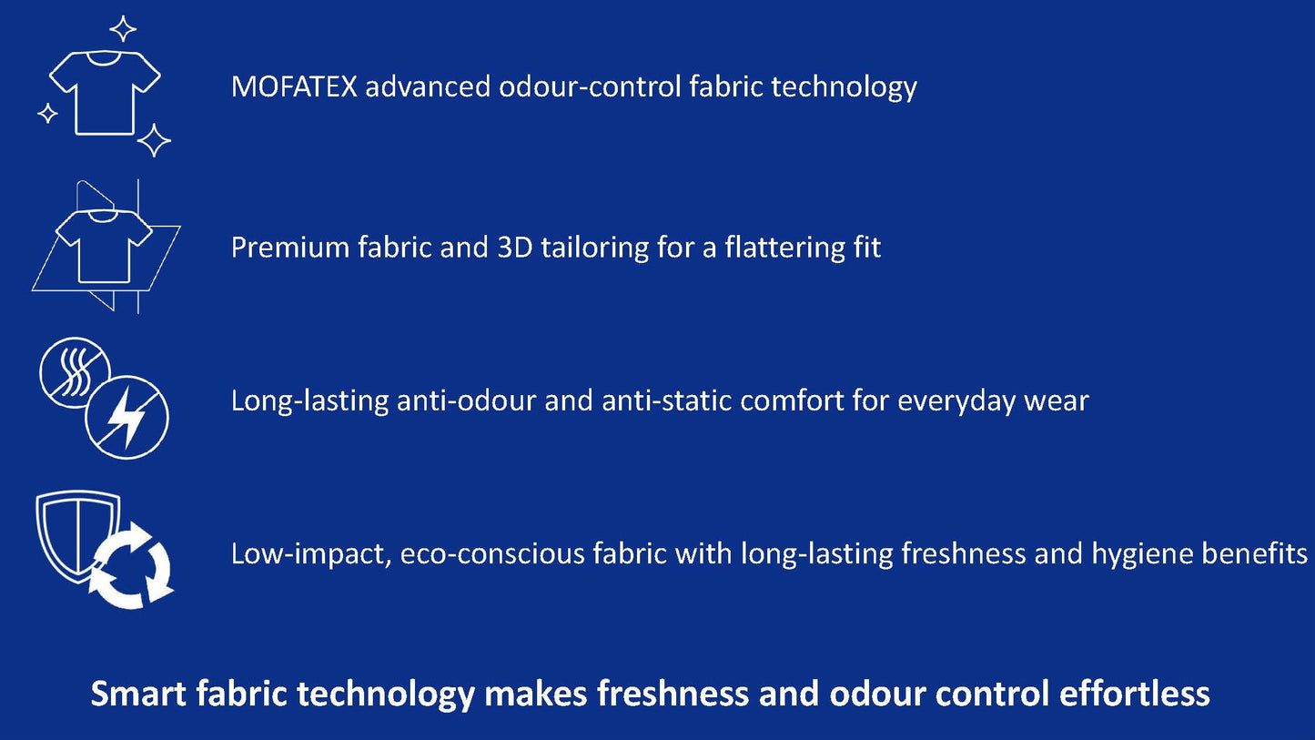 Original MOFA Short Sleeve T-Shirt (Crew Neck) | MOFATEX™ IONLOCK Anti‑Odor